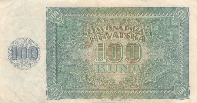 Kroatien p2 100 Kuna 1941